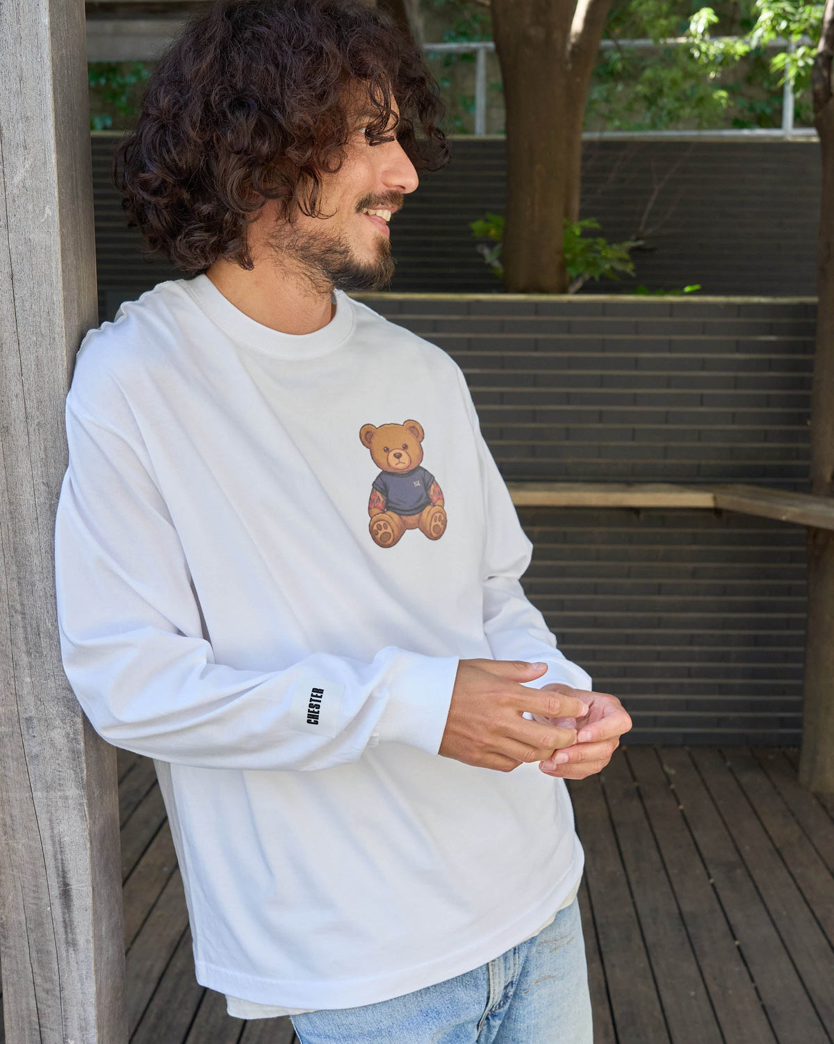 【Bennington(ﾍﾞﾆﾝﾄﾝ）】 プリント ロングスリーブTシャツ