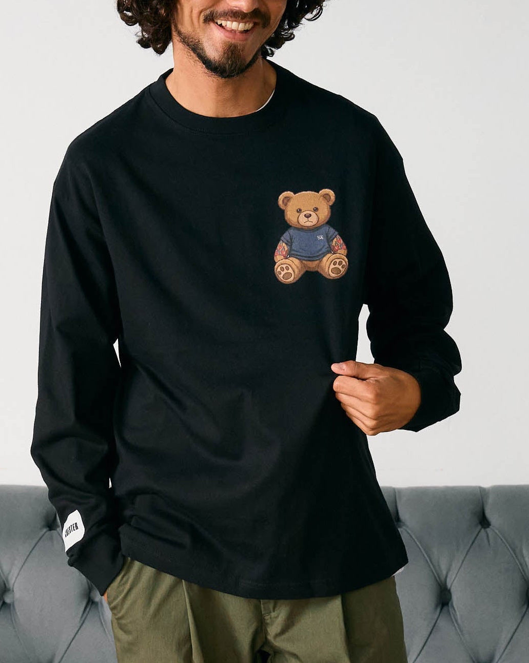 【Bennington(ﾍﾞﾆﾝﾄﾝ）】 プリント ロングスリーブTシャツ