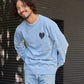 【Cary（ｷｬﾘｰ）】グランジハートロングスリーブTシャツ