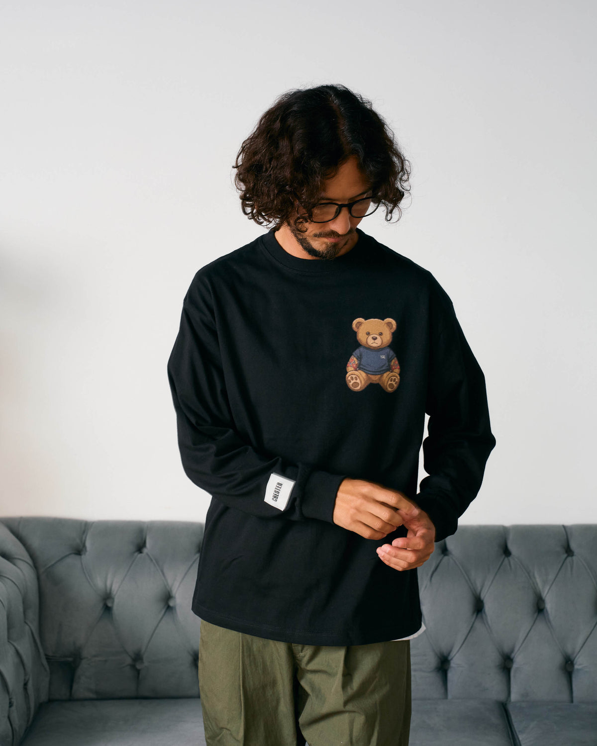 【Bennington(ﾍﾞﾆﾝﾄﾝ）】 プリント ロングスリーブTシャツ