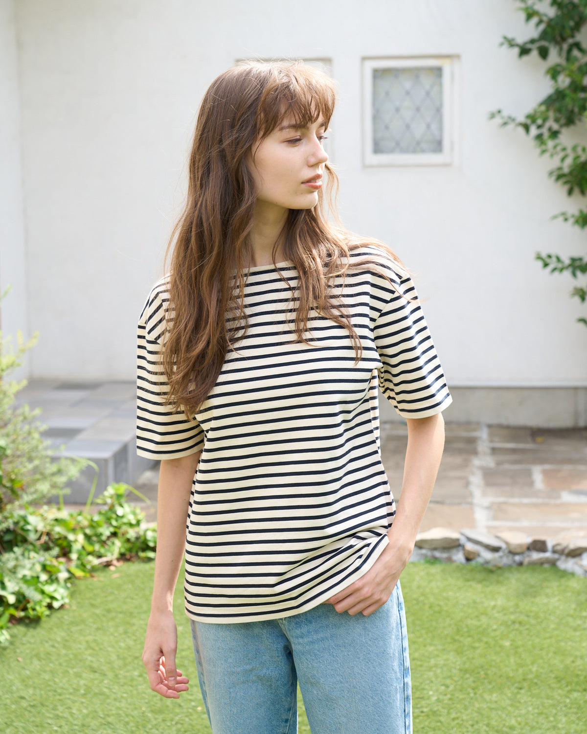 Jane Boat Neck Cut and Sew – Chester