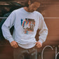 プリント クルーネックスウェット -Liam-【予約販売3月上旬～中旬入荷】